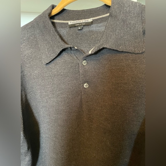 Marco Fiori Men’s Charcoal Gray Sweater - Picture 2 of 4